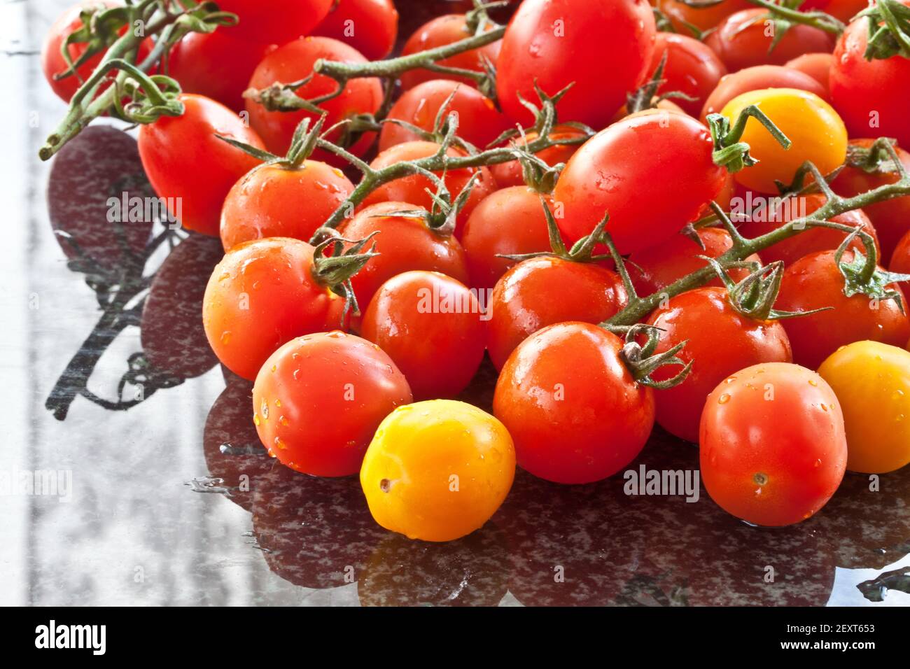 Tomates colorées Banque D'Images