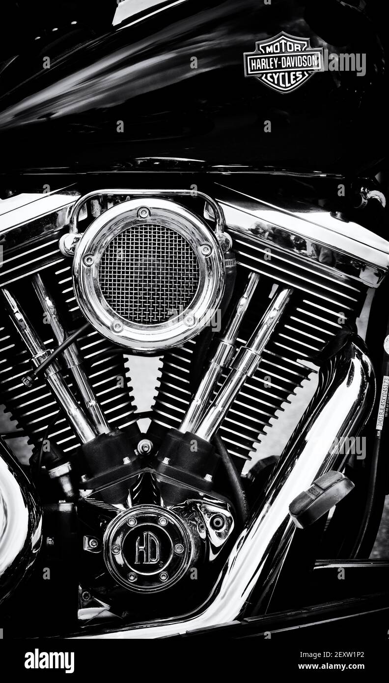 Black and white harley davidson Banque de photographies et d’images à ...
