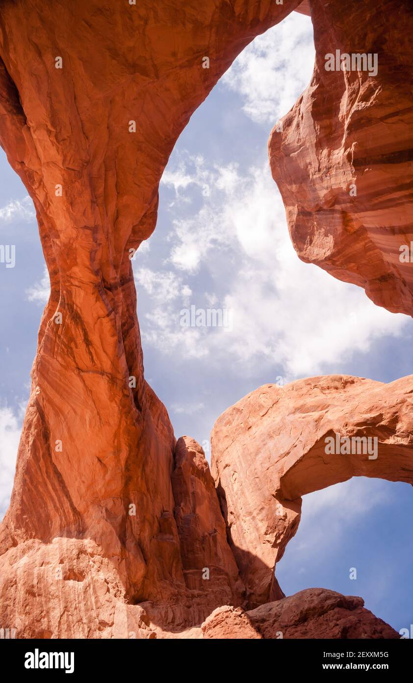 Paysages spectaculaires formations rocheuses Parc national de l'Utah Banque D'Images
