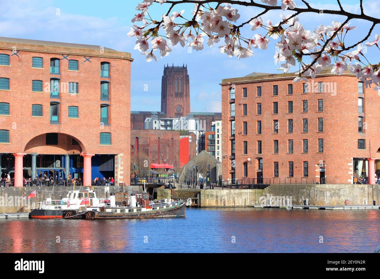 Liverpool City Royaume-Uni. Albert Dock, site classé au patrimoine mondial de l'UNESCO. Banque D'Images