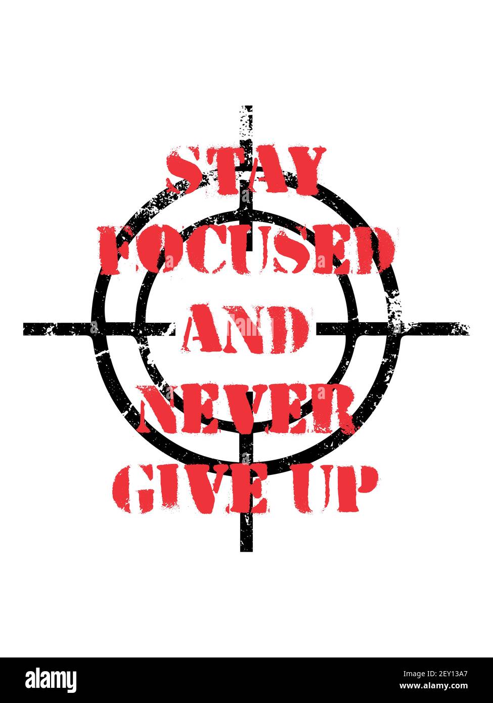 Citation Motivante Avec Texte Restez Concentre Et Ne Jamais Abandonner Concept De Conception D Affiches Typographiques Vectorielles Image Vectorielle Stock Alamy