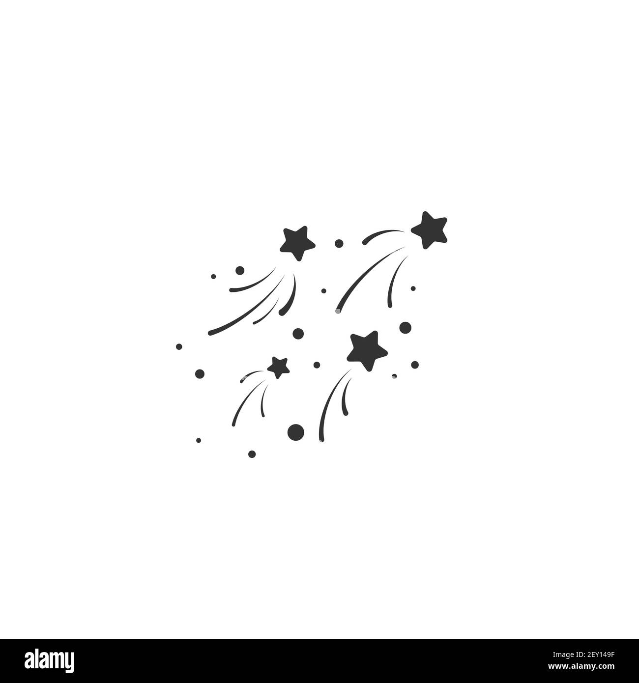 étoiles aux jasons. Sturpoussières, modèle confetti. Illustration vectorielle. Feux d'artifice magiques. Arrière-plan Stardust lumineux. Constellation. Illustration de Vecteur
