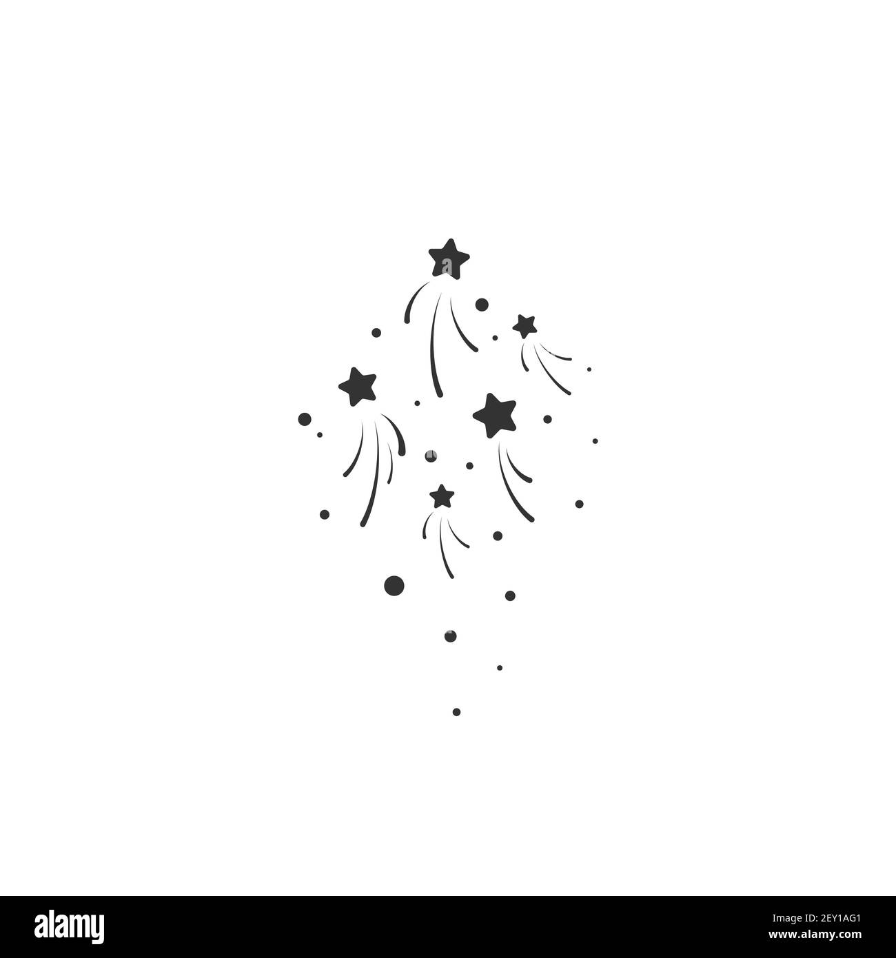 étoiles aux jasons. Sturpoussières, modèle confetti. Illustration vectorielle. Feux d'artifice magiques. Arrière-plan Stardust lumineux. Constellation. Illustration de Vecteur
