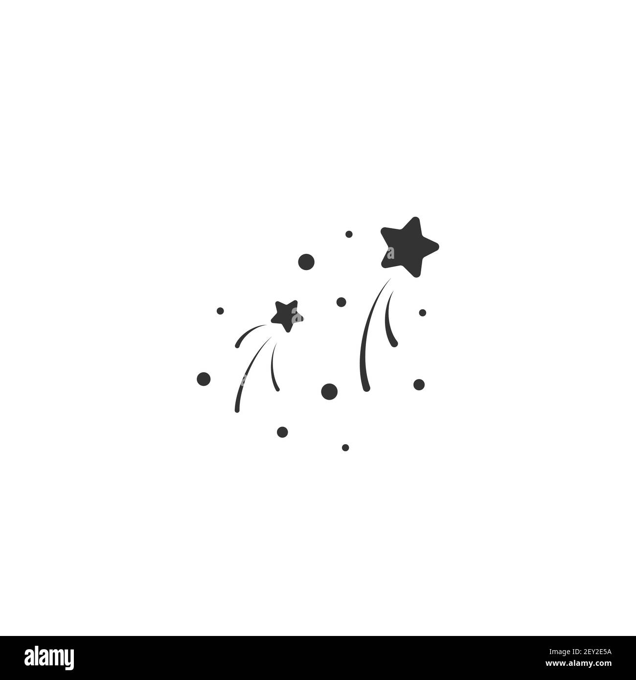 étoiles aux jasons. Sturpoussières, modèle confetti. Illustration vectorielle. Feux d'artifice magiques. Arrière-plan Stardust lumineux. Constellation. Illustration de Vecteur