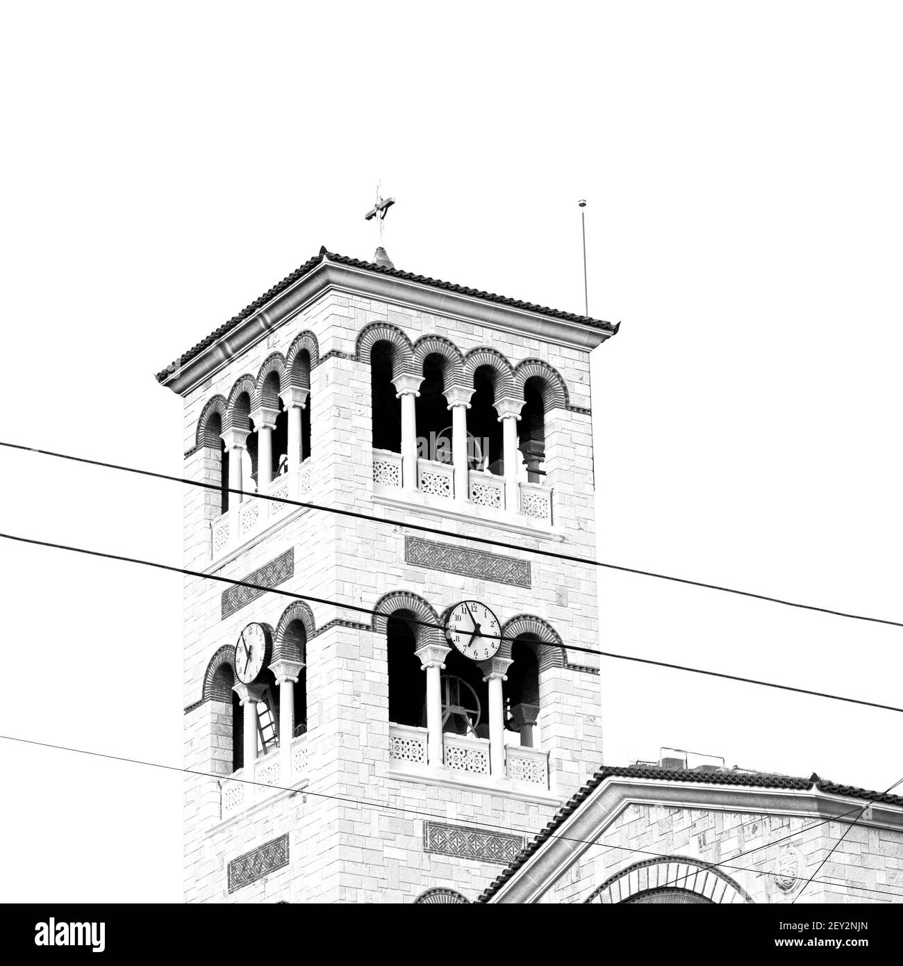 Dans les cyclades d'athènes grèce ancienne architecture et village grec