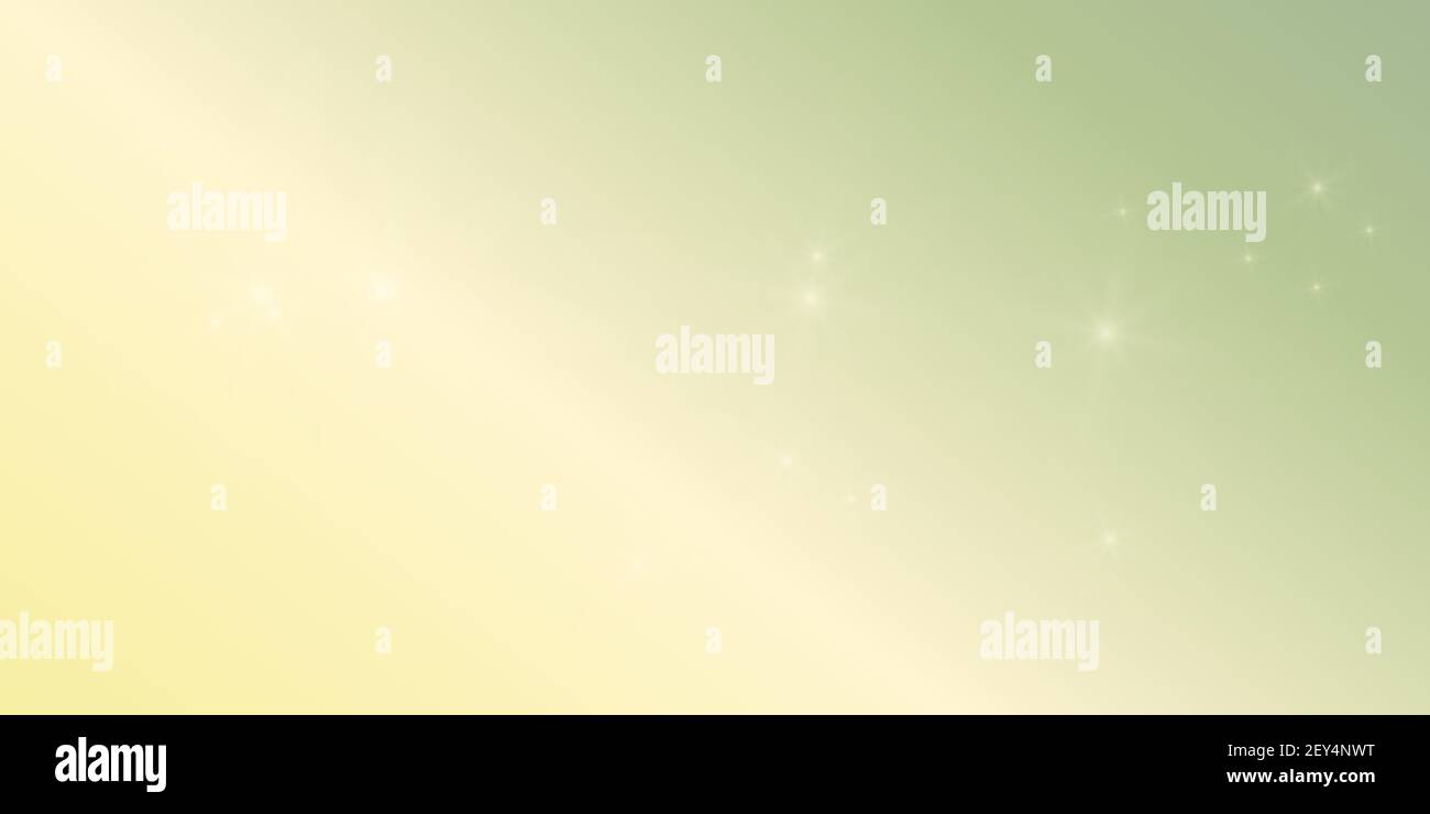 Vert clair dégradé coloré fond lumineux avec étoiles reflets lumières. Format horizontal de l'illustration vectorielle Illustration de Vecteur