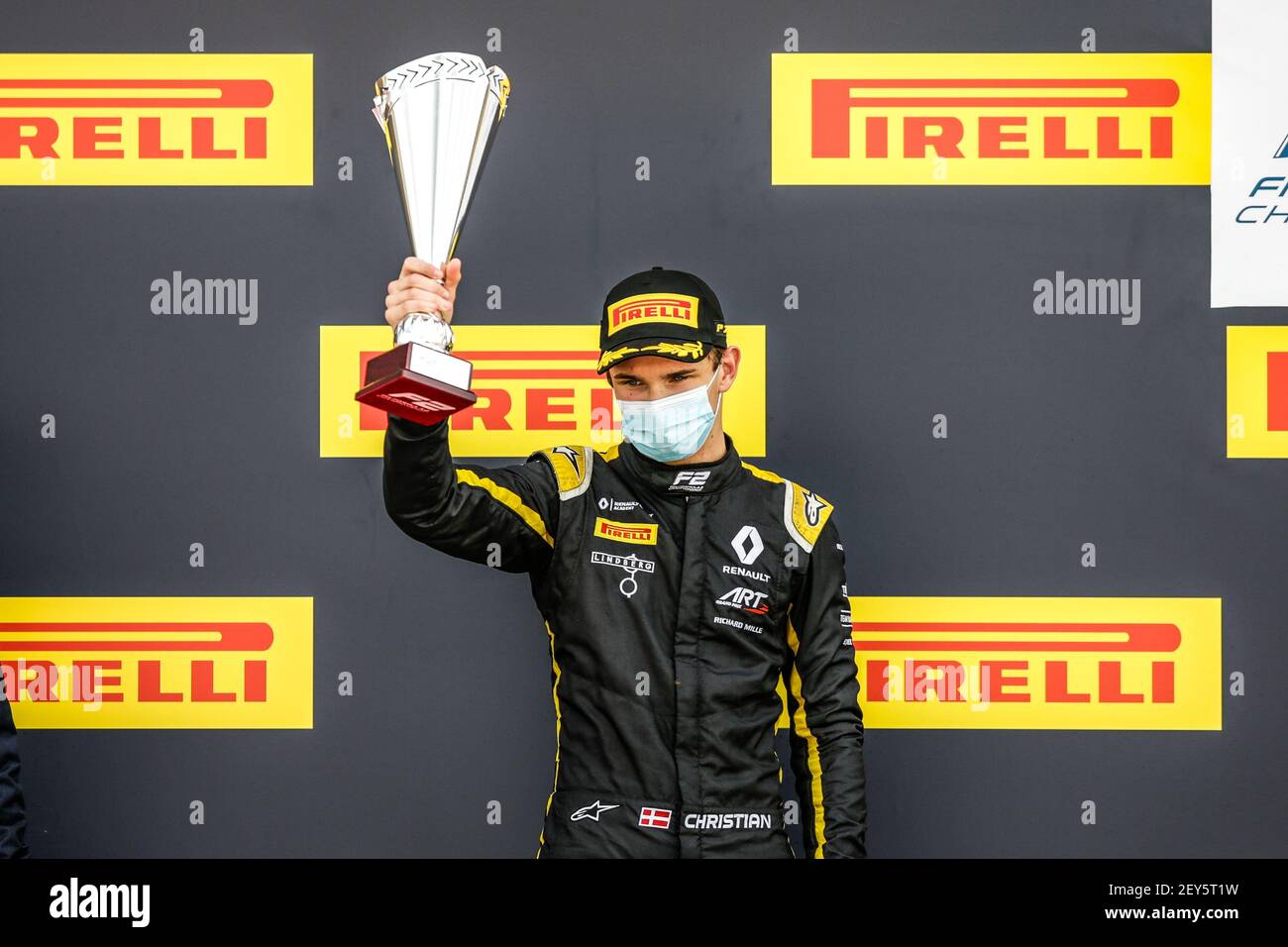 Lundgaard Christian (dnk), ART Grand Prix, Dallara F2 2018, portrait, ambiance lors de la 4ème manche du Championnat de Formule 2 2020 de la FIA du 31 juillet au 2 août 2020 sur le circuit Silverstone, à Silverstone, Royaume-Uni - photo Sebastian Rozendaal / Dutch photo Agency / DPPI Banque D'Images