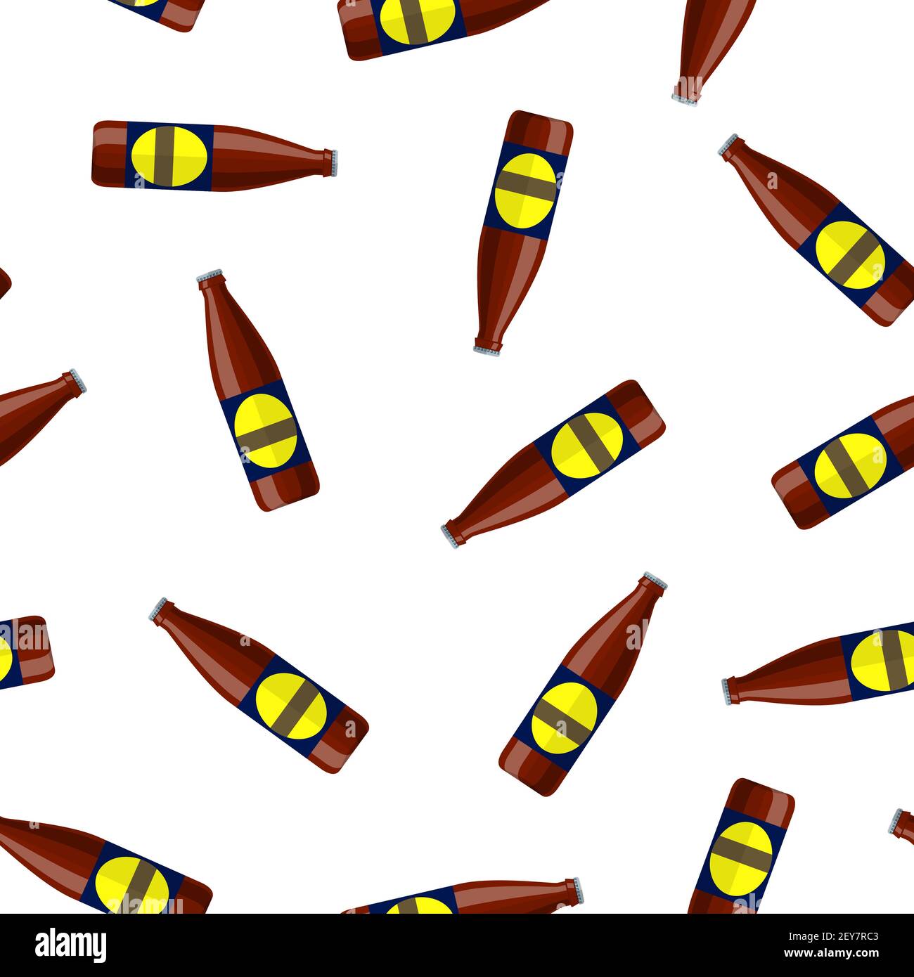 bière en bouteille lager Illustration de Vecteur