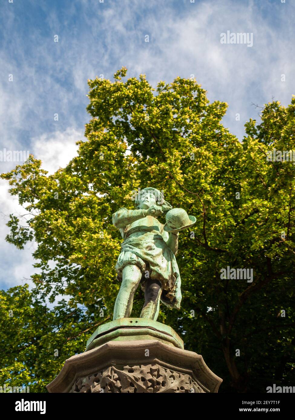 Sculpture du Petit Sablon park Banque D'Images