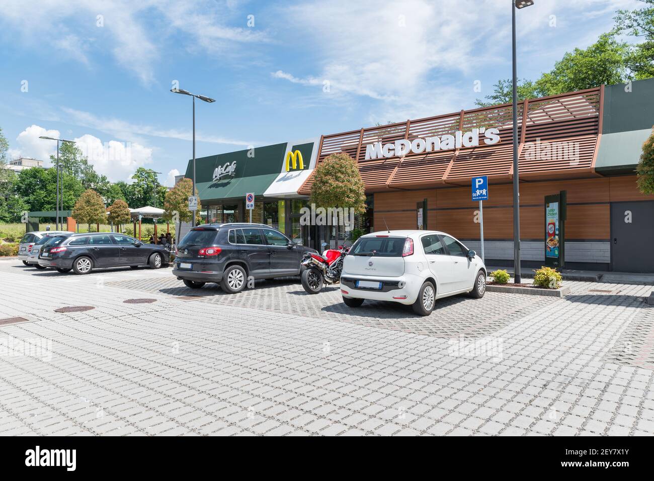 Restaurant McDonald's, chaîne de restauration rapide Banque D'Images