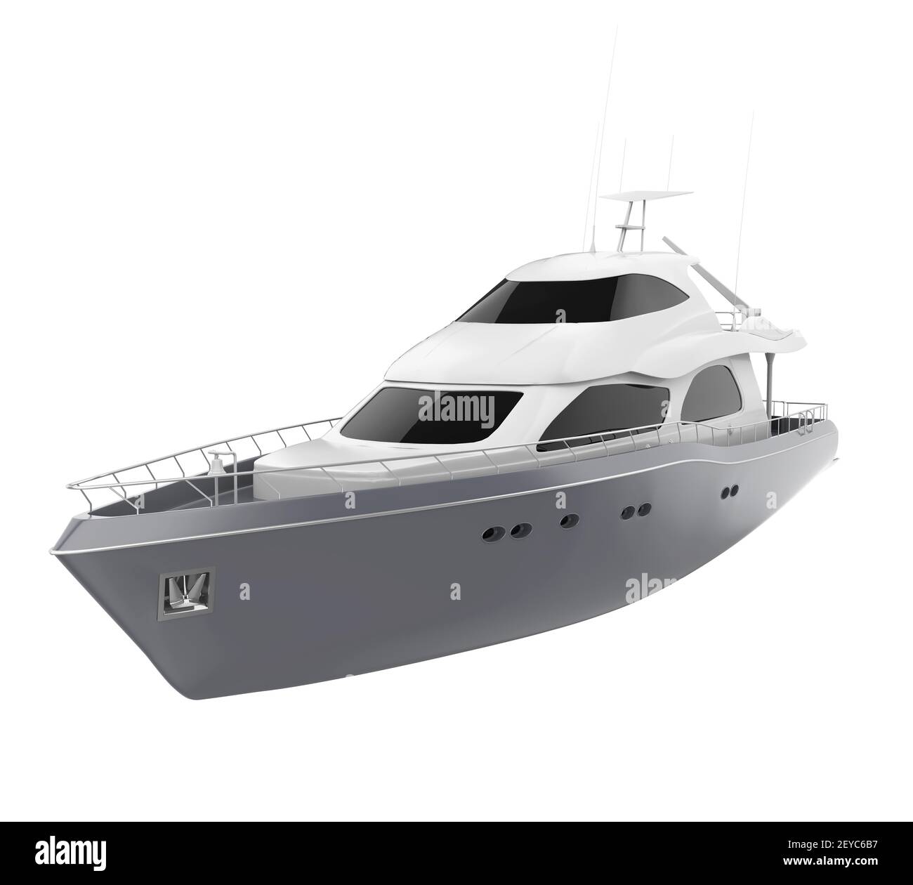 Yacht de plaisance isolé Banque D'Images