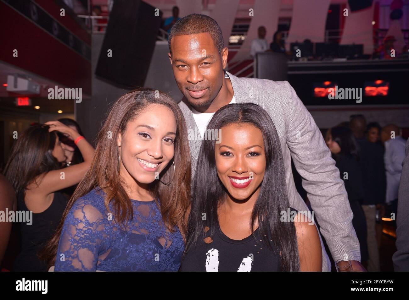 L'actrice Denyce Lawton et l'actrice Darrin Henson ont fêté leur anniversaire au Club Play South Beach à South Beach, en Floride, le 04 mai 2013. (Photo de JL/Sipa USA) Banque D'Images