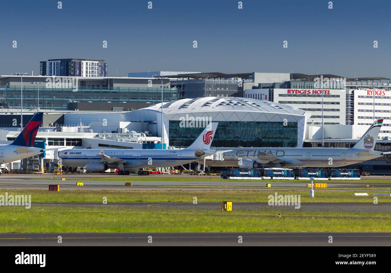 Aéroport international de Sydney (Kingsford Smith) à Sydney, Australie. Banque D'Images