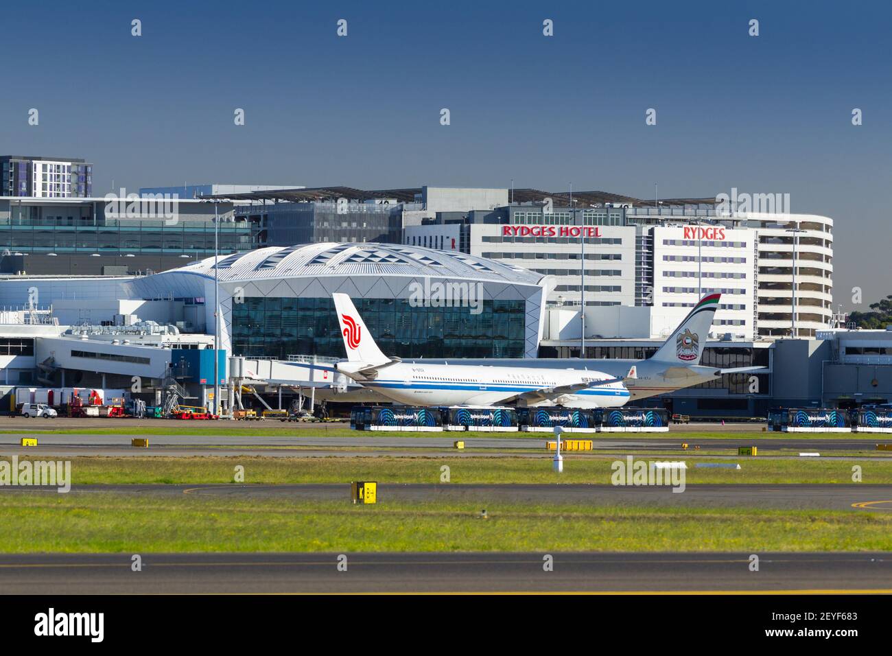 Aéroport international de Sydney (Kingsford Smith) à Sydney, Australie. Banque D'Images