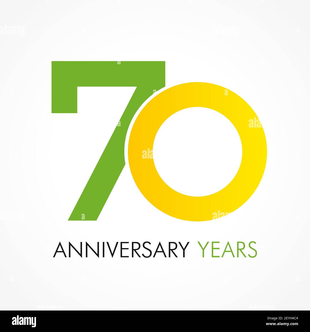 numéros du 70 e anniversaire. logotype de 70 ans. Des félicitations créatives et audacieuses. Modèle de conception graphique Web abstrait isolé. Félicitations avec les anneaux de creuser Illustration de Vecteur