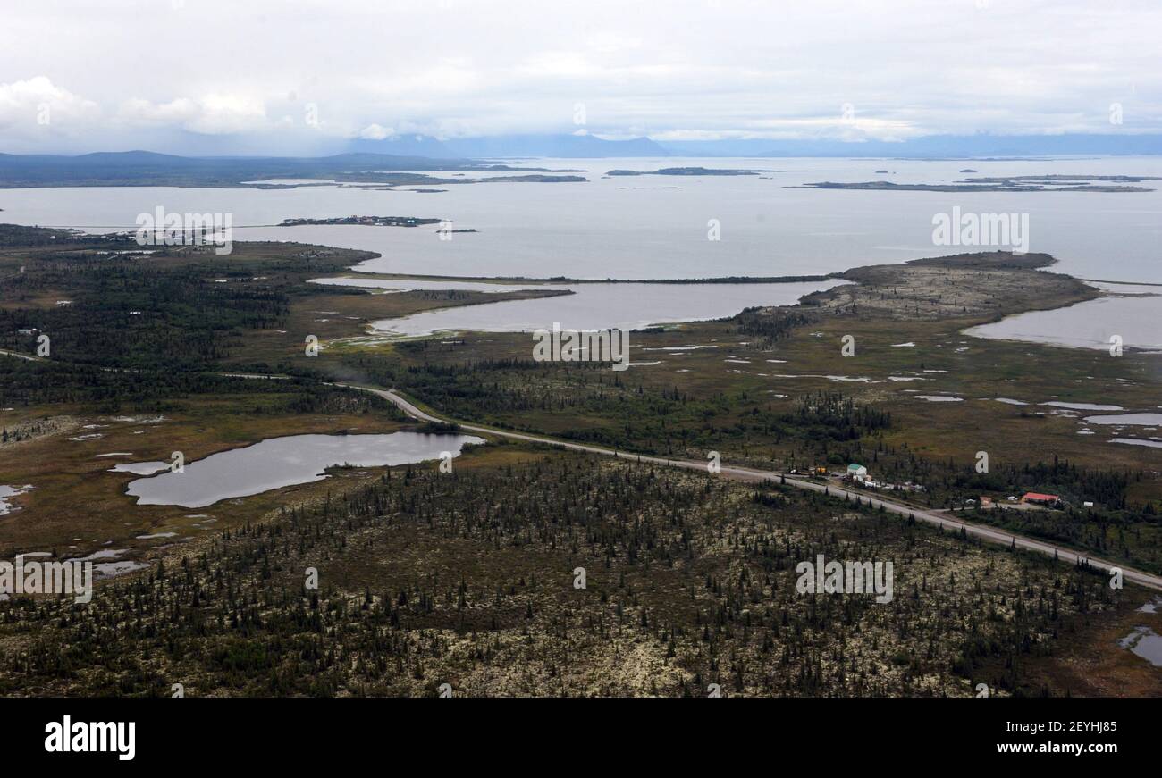 Le village d'Ilamna, en Alaska, n'est qu'un petit groupe de bâtiments