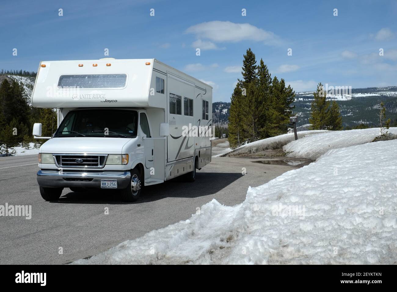 Wyoming Motorhome Banque D'Images