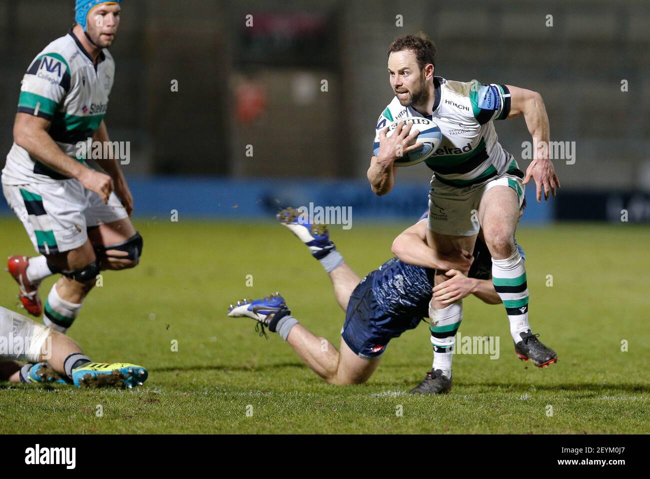 MANCHESTER, ROYAUME-UNI. 5 MARS Michael Young de Newcastle Falcons en action pendant le match de première division de Gallagher entre sale Sharks et Newcastle Falcons au stade AJ Bell, Eccles, le vendredi 5 mars 2021. (Crédit : Chris Lishman | MI News ) Banque D'Images