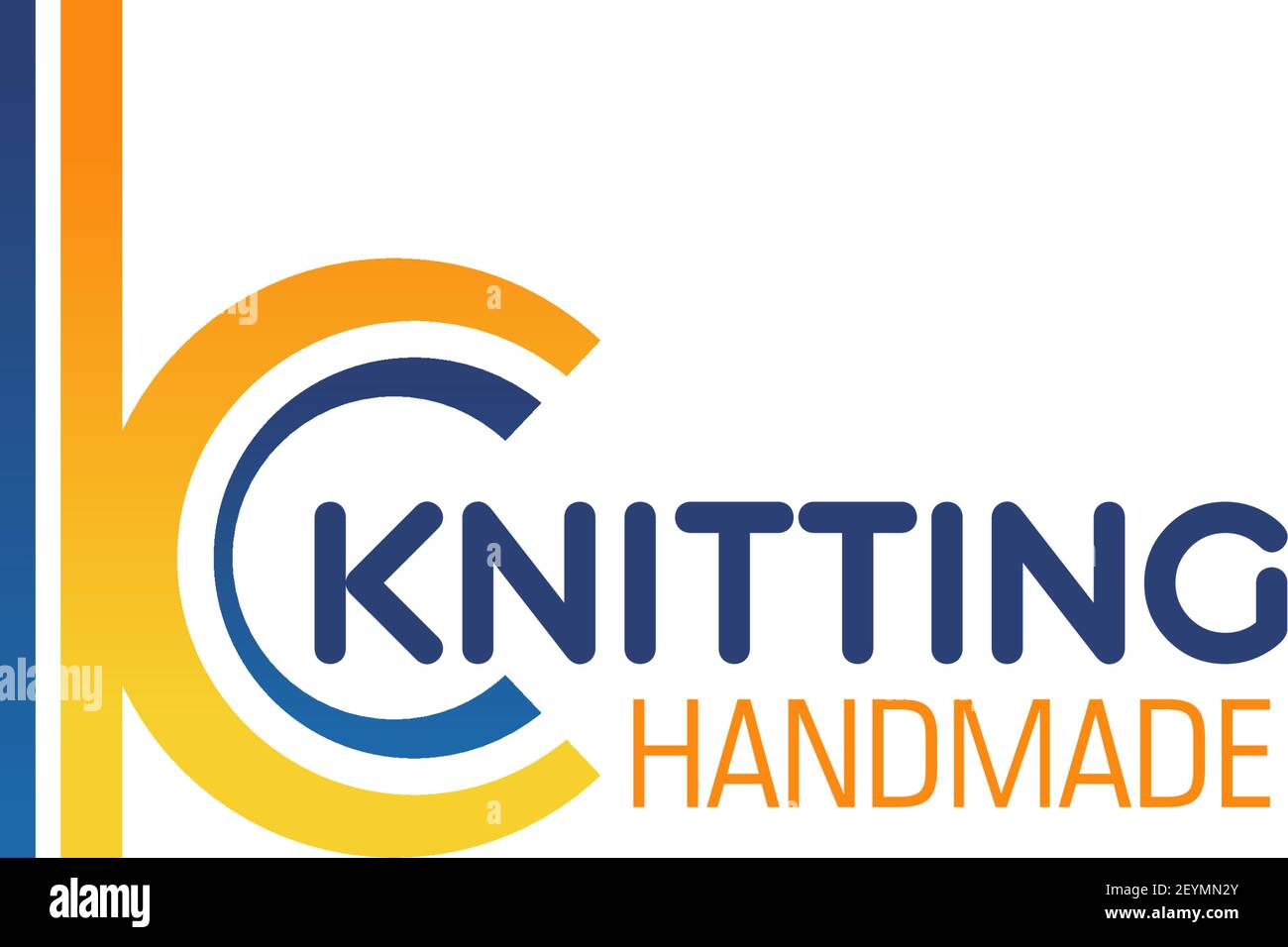 Lettre K icône pour les ateliers de tricot fait main ou les cours d'école de travail des aiguilles. Symbole de couture de fil vectoriel en lettre K pour le bricolage ou le handi textile Illustration de Vecteur