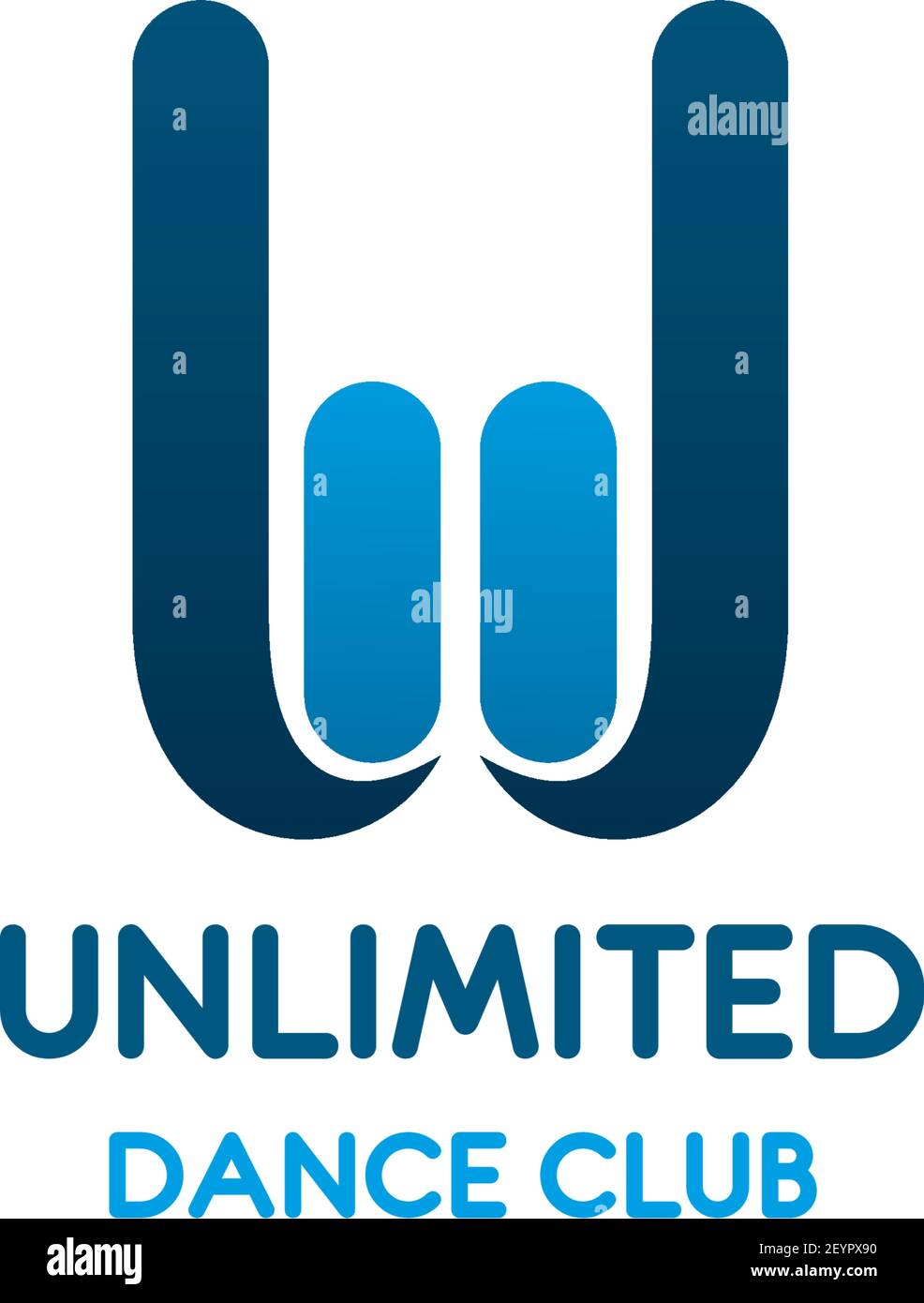J lettre icône pour club de sport de danse. Modèle de symbole de forme de ligne de forme d'onde W pour la danse sportive de la forme physique danse aérobie et le sport de mise en forme stu Illustration de Vecteur