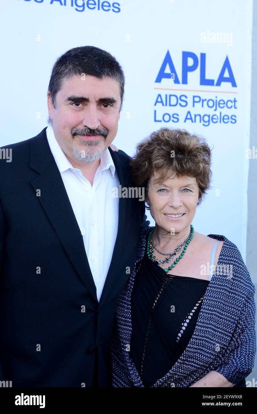 Alfred Molina et sa femme Jill Gascoine. 30 juin 2012, Los Angeles, Californie. Art Project Los Angeles réception VIP au profit du projet AIDS Los Angeles tenue à Bonhams. Crédit photo: Giulio Marcocchi/Sipa USA. Banque D'Images