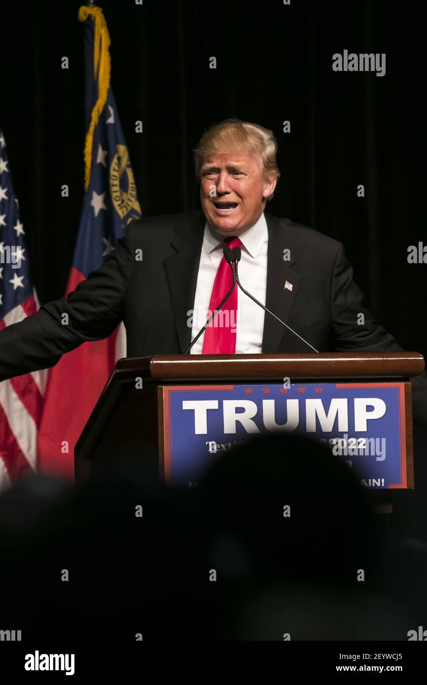 NEWS: FÉVRIER 21 Donald Trump Rally Banque D'Images