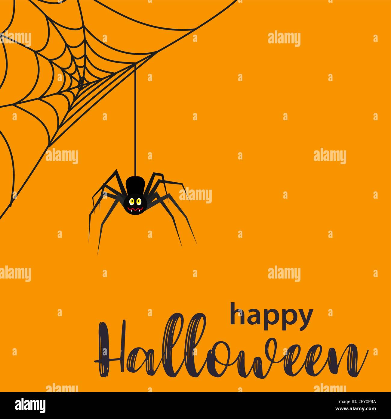 Carte de voeux amusante pour Halloween Illustration de Vecteur