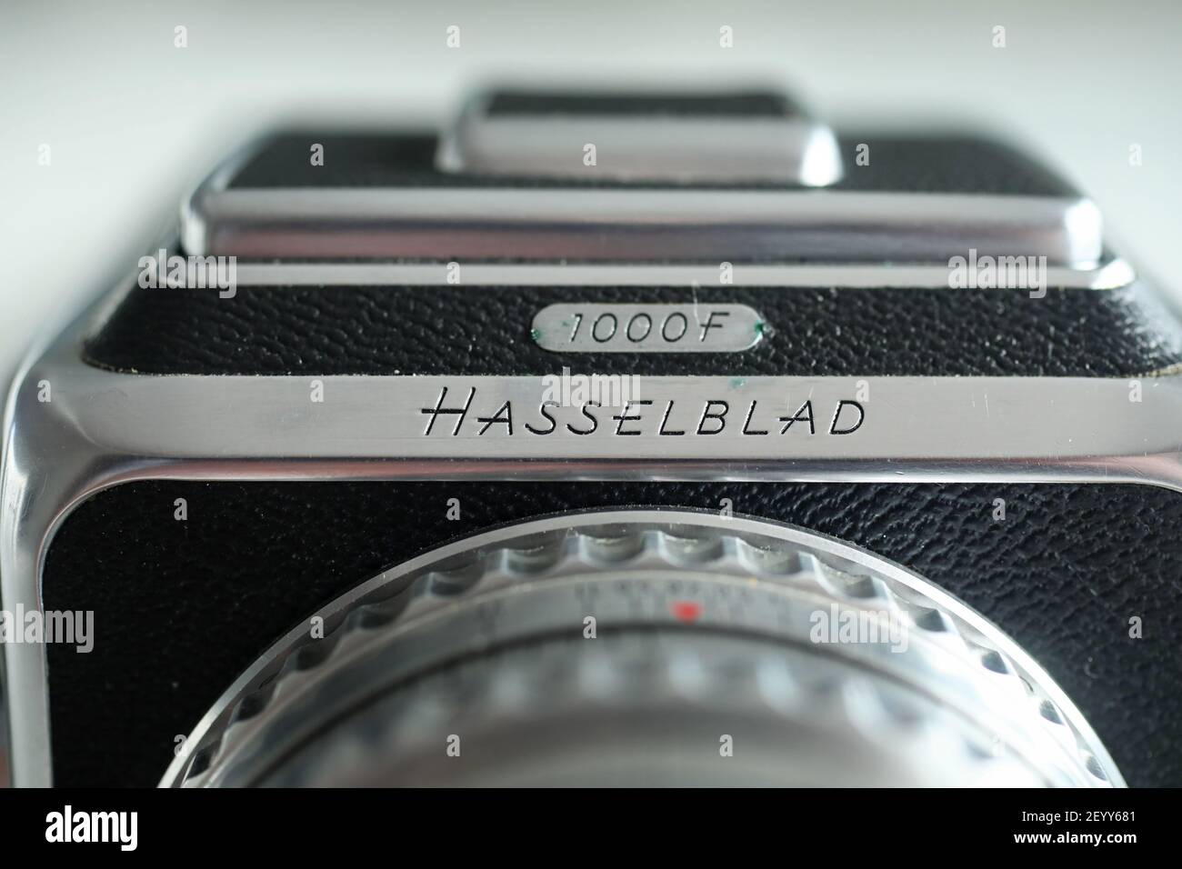 MOTALA, SUÈDE- 2 MARS 2021 : un vieux Hasselblad 1000F. Photo Jeppe Gustafsson Banque D'Images