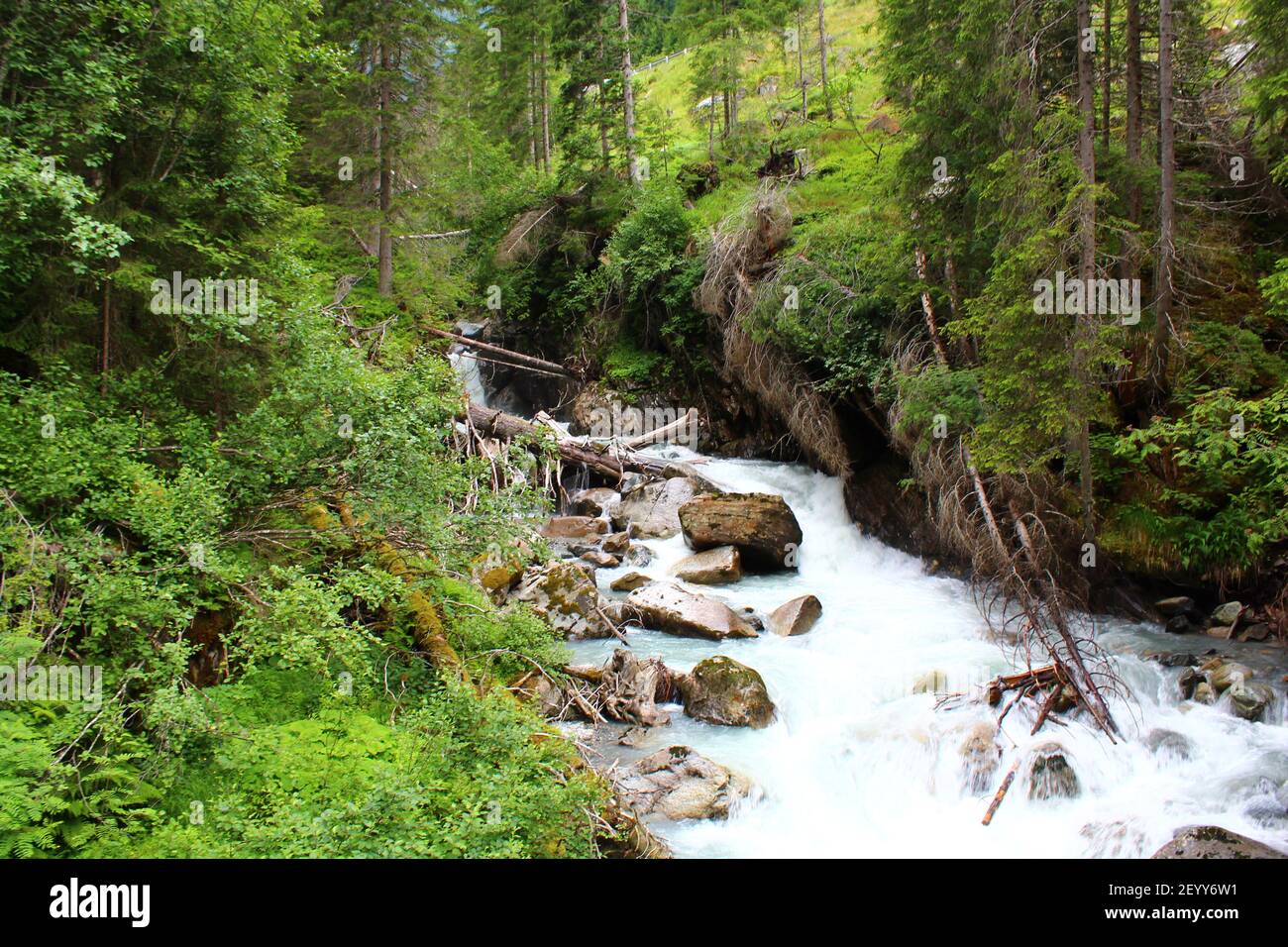 Wilde Wasser Weg, Neustift, vallée de Stubai Banque D'Images