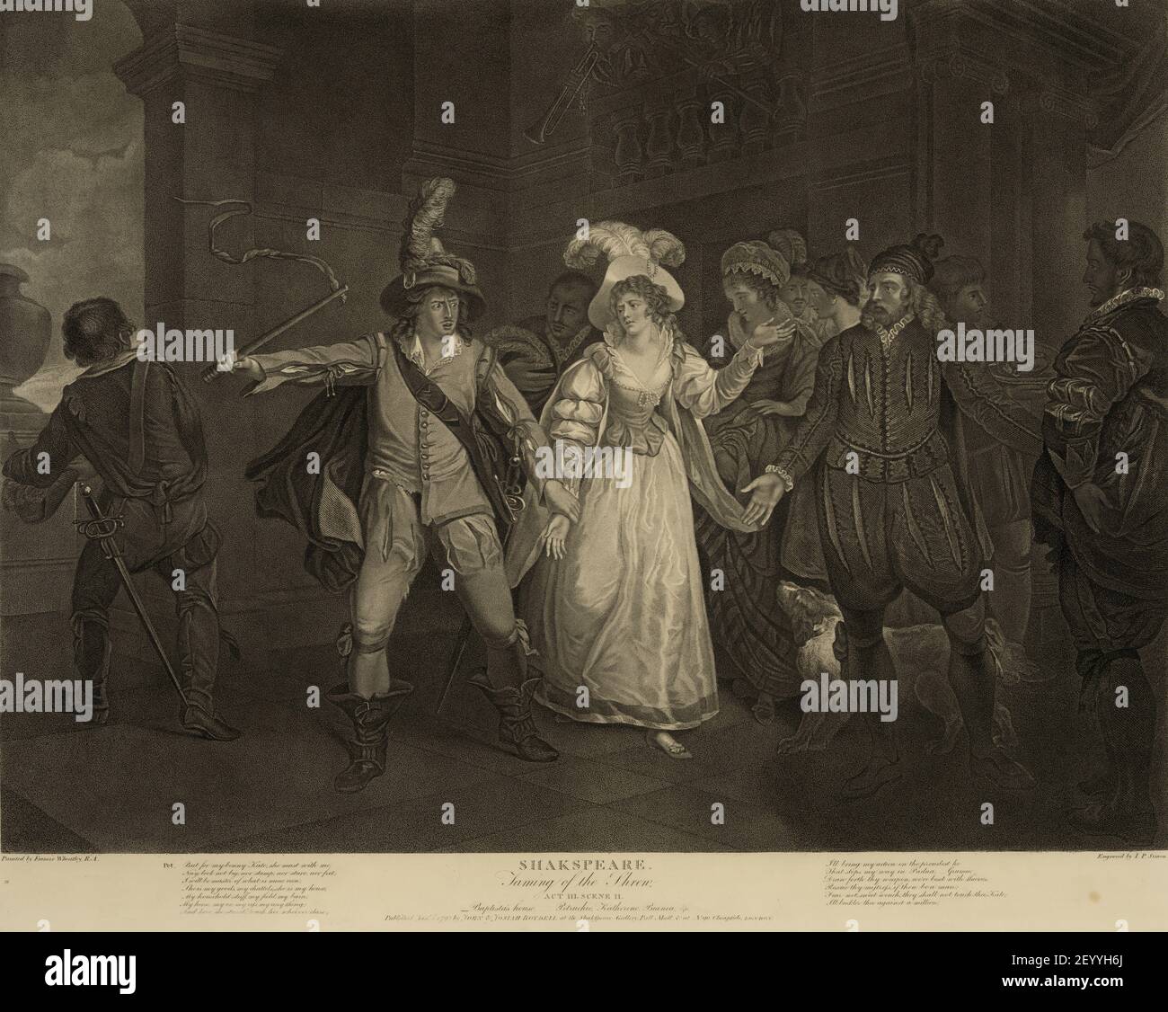 Francis Wheatly -Taming de la merde, de Shakespeare ( 1795 ) Banque D'Images