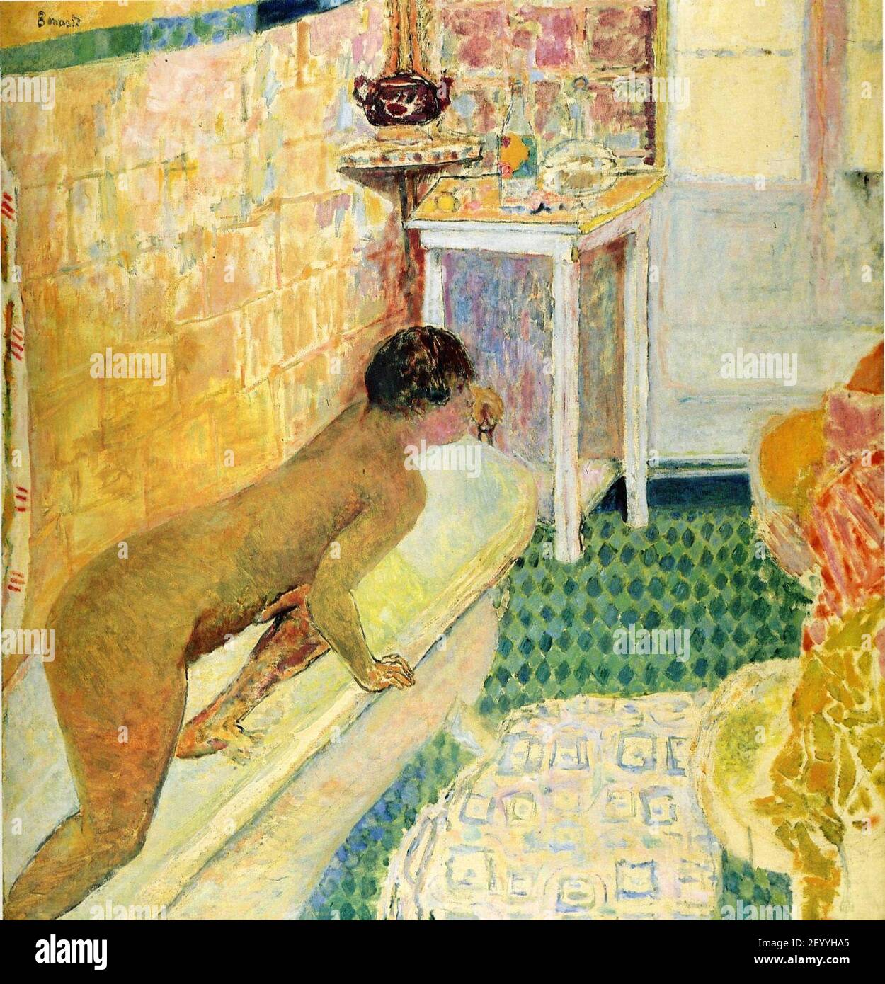 Pierre Bonnard, 1930 - la sortie du bain. Banque D'Images