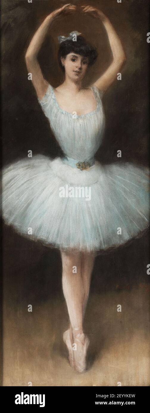 Pierre Carrier-Belleuse Die Balletttänzerin. Banque D'Images