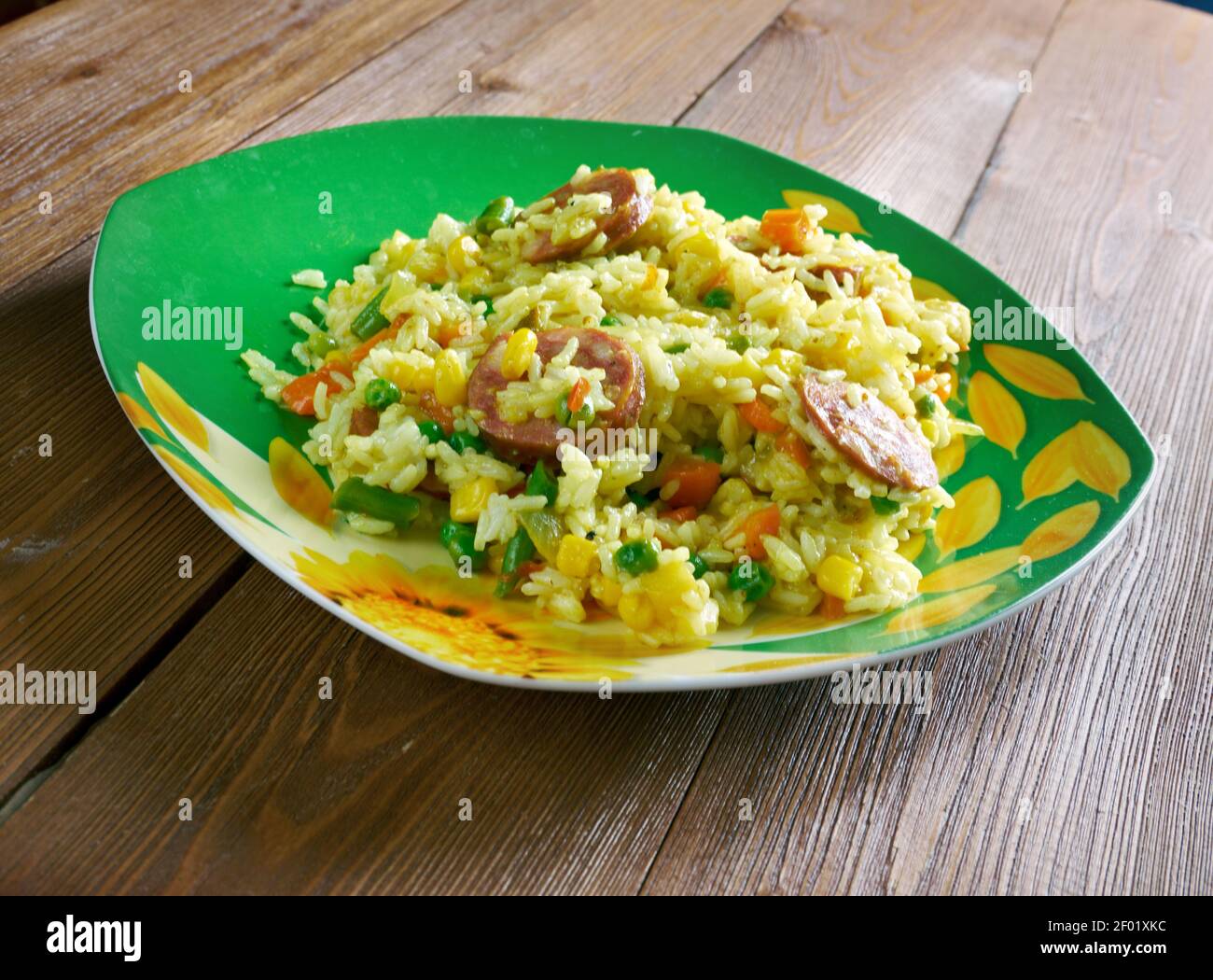 Arroz a la valenciana Banque D'Images