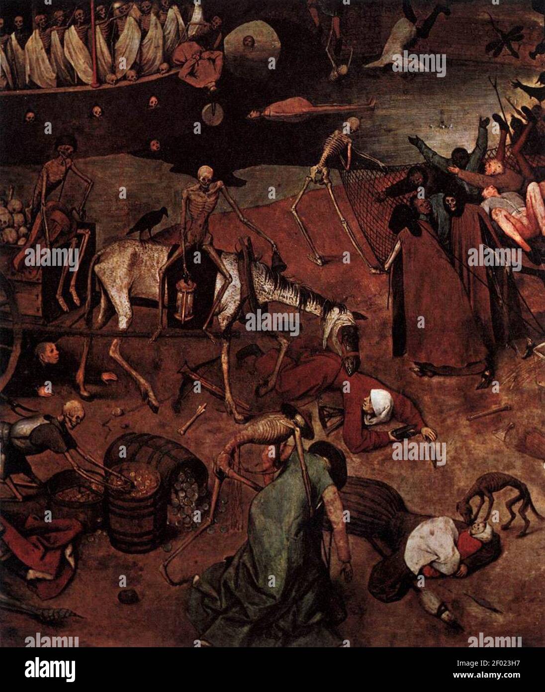 Pieter Bruegel l'aîné - le triomphe de la mort (détail) Banque D'Images