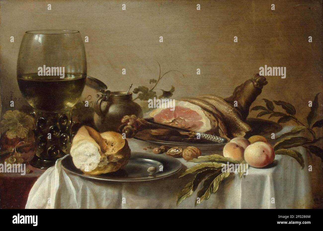 Pieter Claesz. - encore-vie Banque D'Images