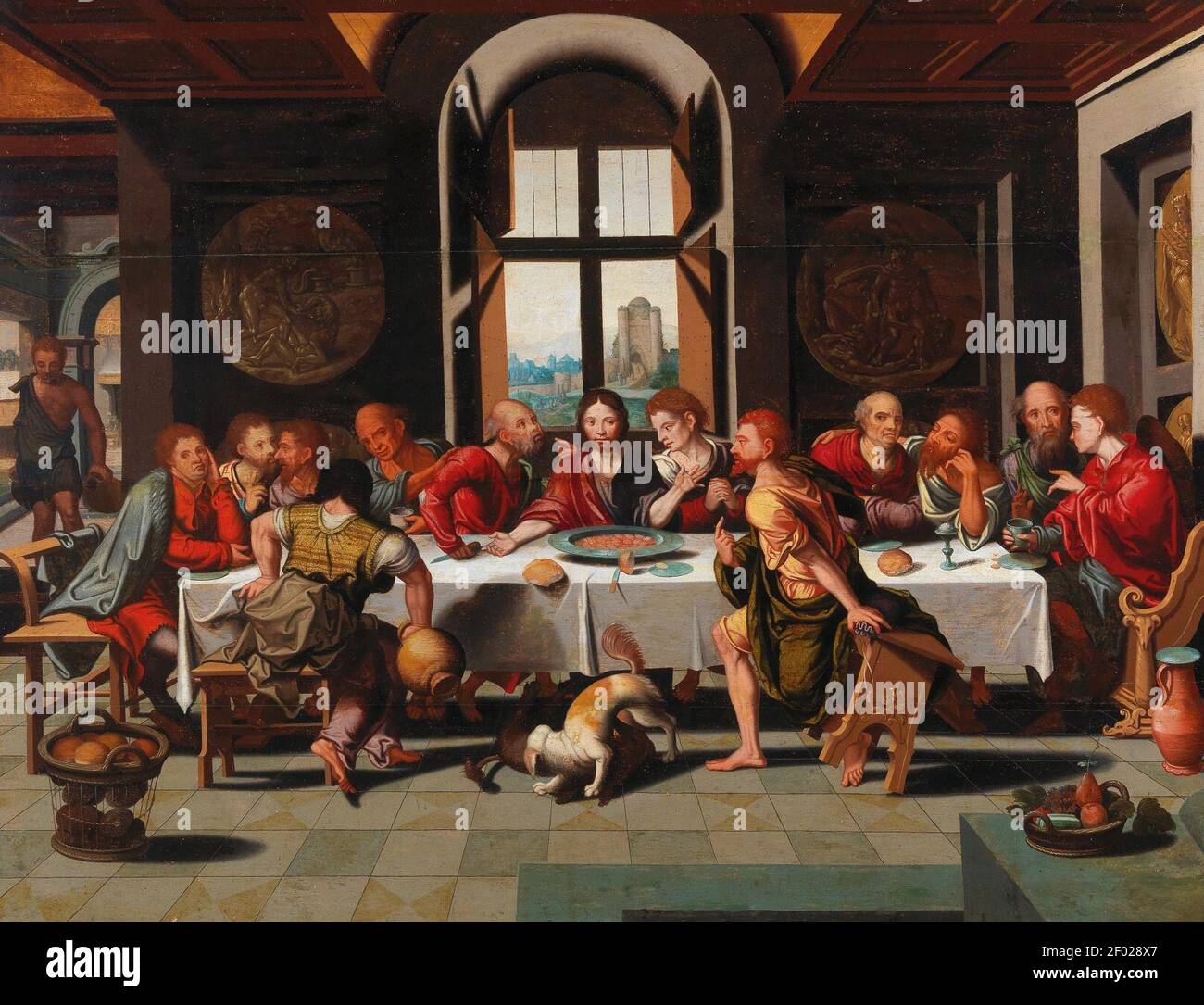 Pieter Coecke van Aelst -werkstatt- Cène 1095100. Banque D'Images Pieter Coecke van Aelst -werkstatt- Cène 1095100. Banque D'Images