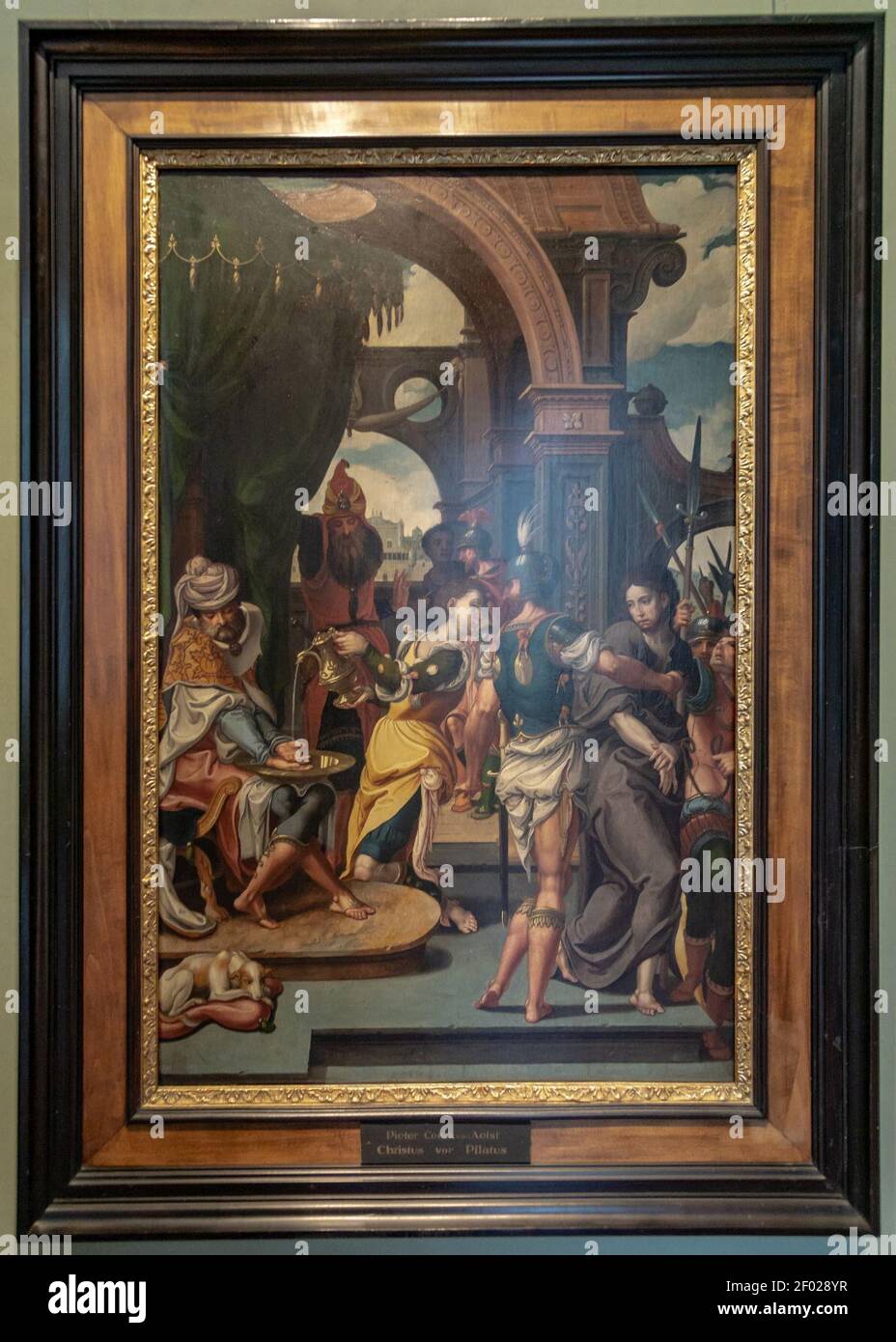 Pieter Coecke van Aelst-Handwaschung des Pilatus-4676. Banque D'Images Pieter Coecke van Aelst-Handwaschung des Pilatus-4676. Banque D'Images