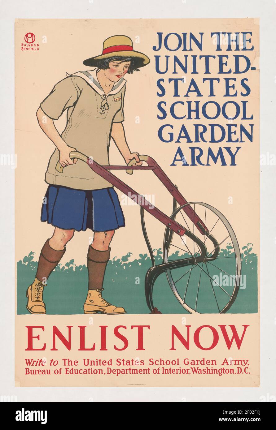 Rejoignez l'Armée du jardin de l'école des États-Unis. S'inscrire maintenant ! Affiche ou annonce de l'armée. Banque D'Images