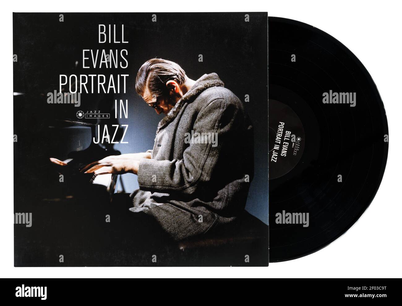 Bill Evans Portrait en Jazz vinyle album jazz par Bill Evans Banque D'Images