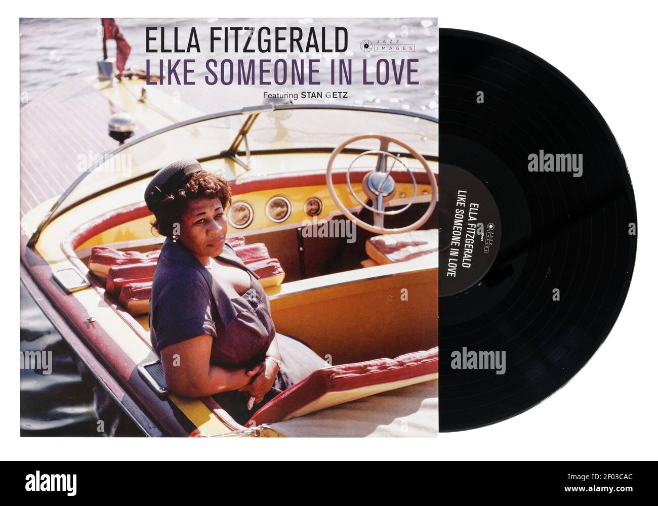 Comme quelqu'un dans l'amour vinyle album par Ella Fitzgerald Banque D'Images