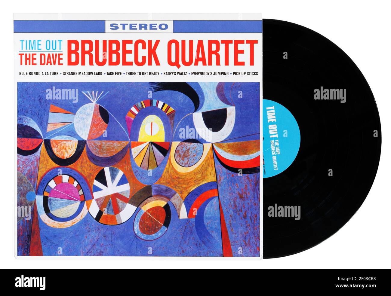 TIEM Out vinyle jazz album par le Dave Brubeck Quartet Banque D'Images