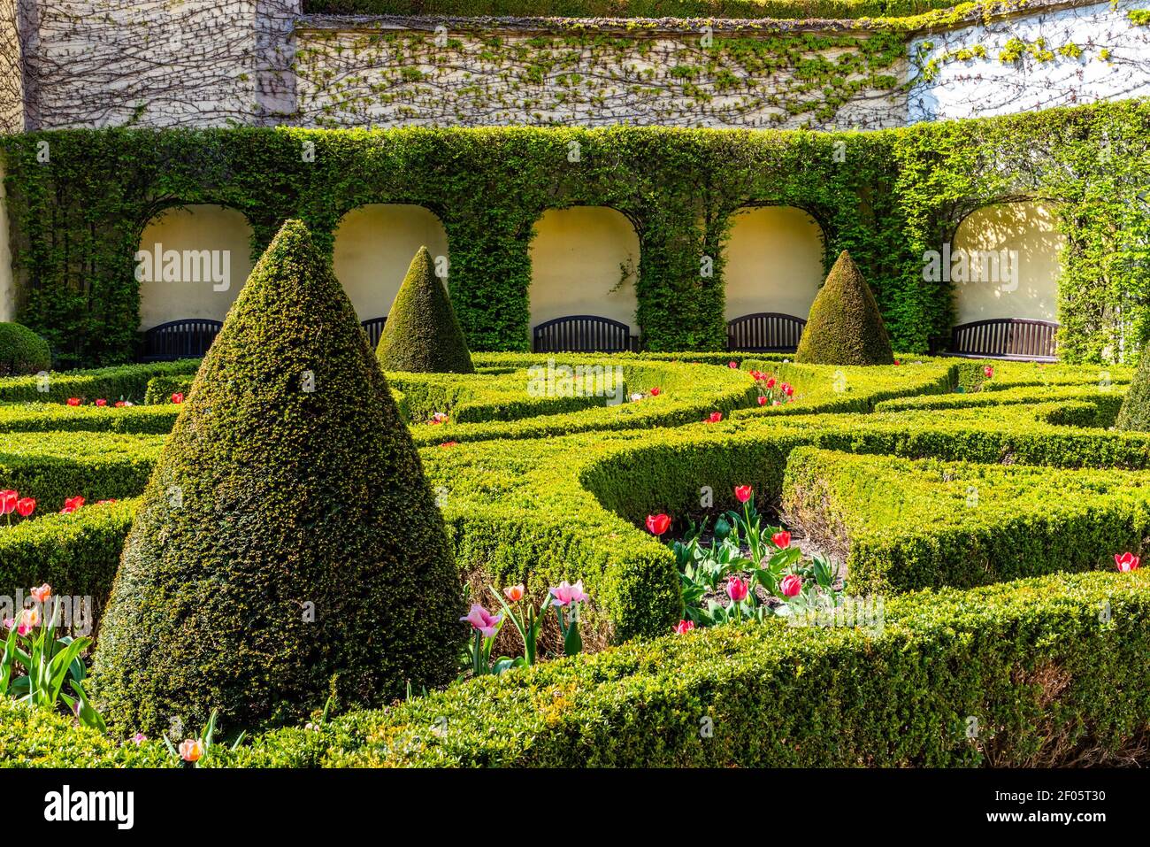 Jardin de Vrtbovska à Prague Banque D'Images