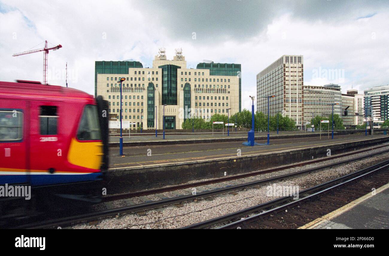 Gare de Vauxhall, Lambeth, Londres, Angleterre, 1999 Banque D'Images