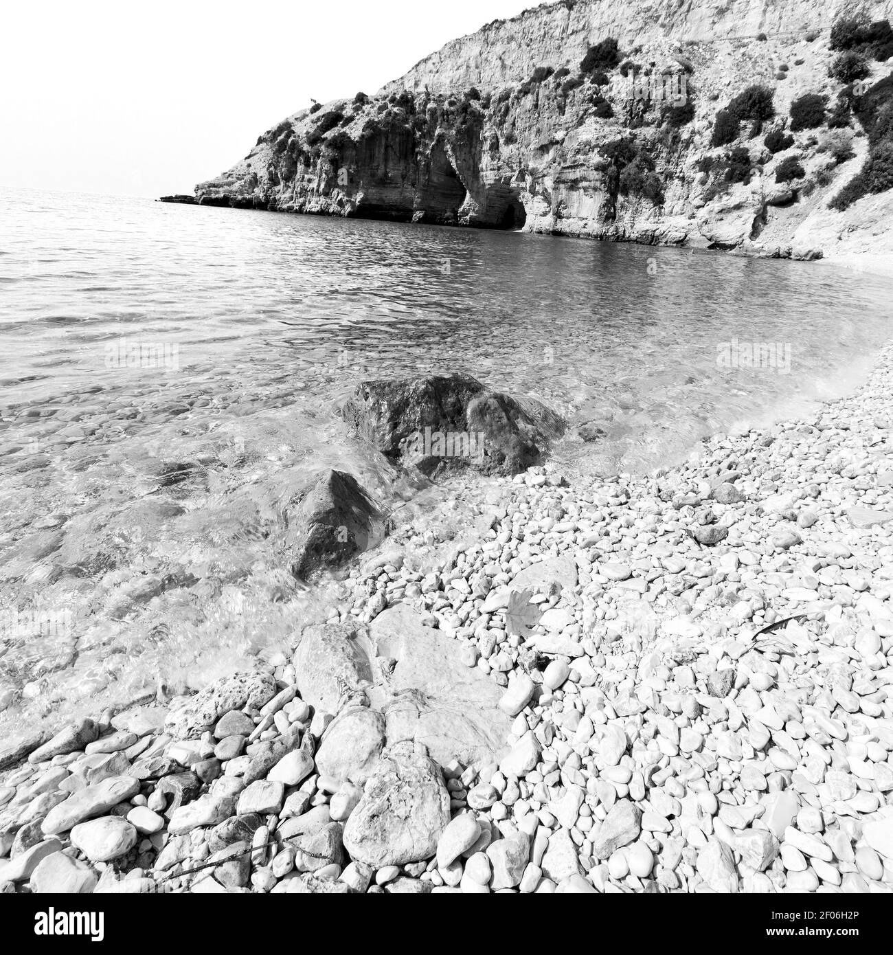 Asie dans thurkey antalya lycia Way rochers d'eau et le ciel près de la nature Banque D'Images