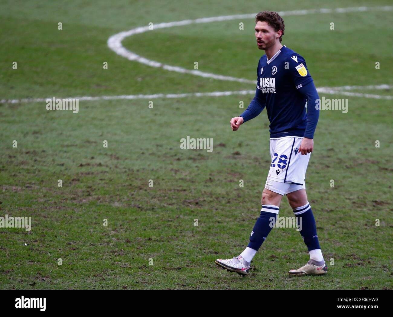 LONDRES, Royaume-Uni, MARS 06: George Evens of Millwall pendant le championnat Sky Bet entre Millwall et Blackburn Rovers au Den Stadium, Londres, le 06 mars 2021 crédit: Action Foto Sport/Alay Live News Banque D'Images