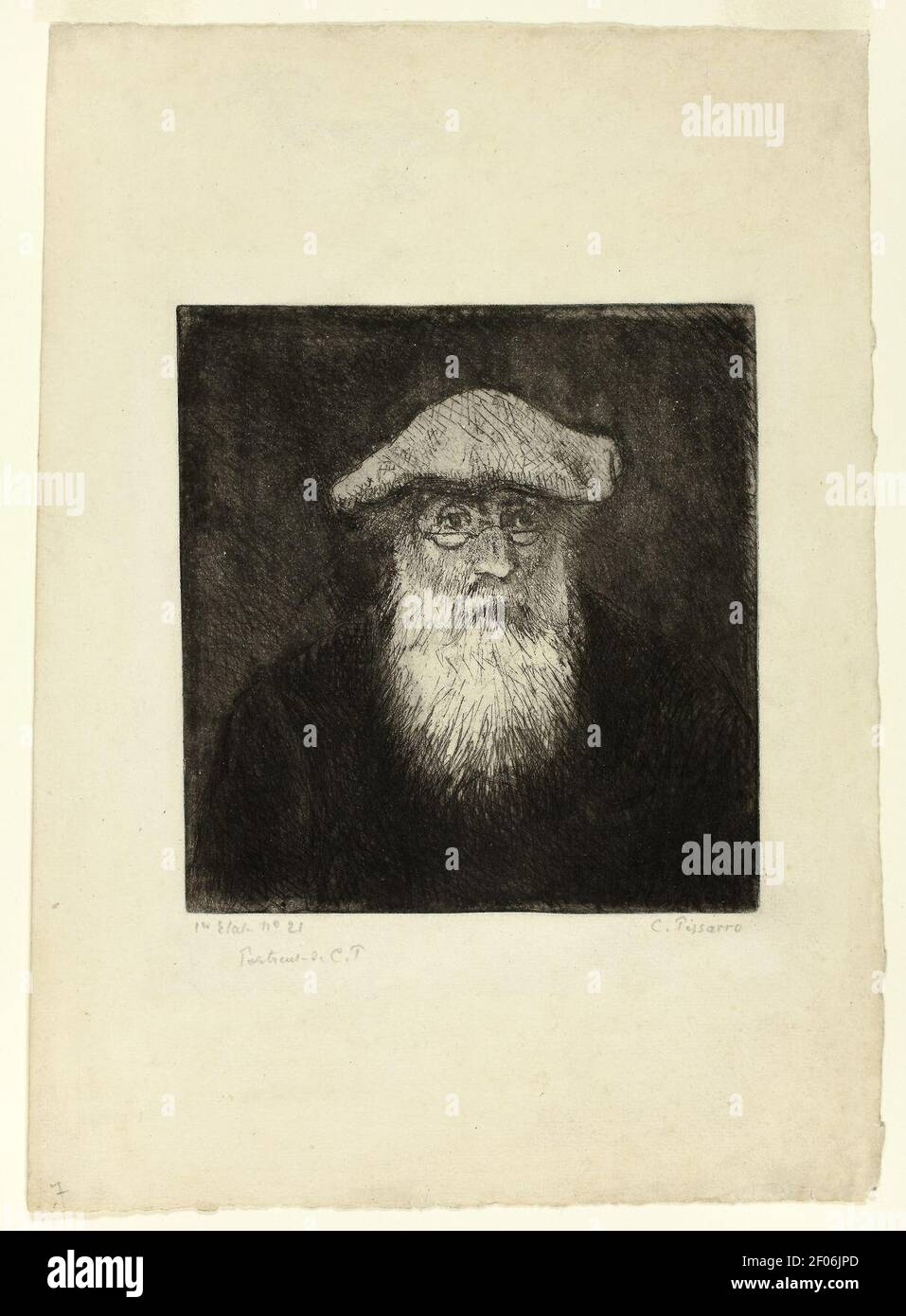 autoportrait-camille-pissarro-banque-de-photographies-et-d-images