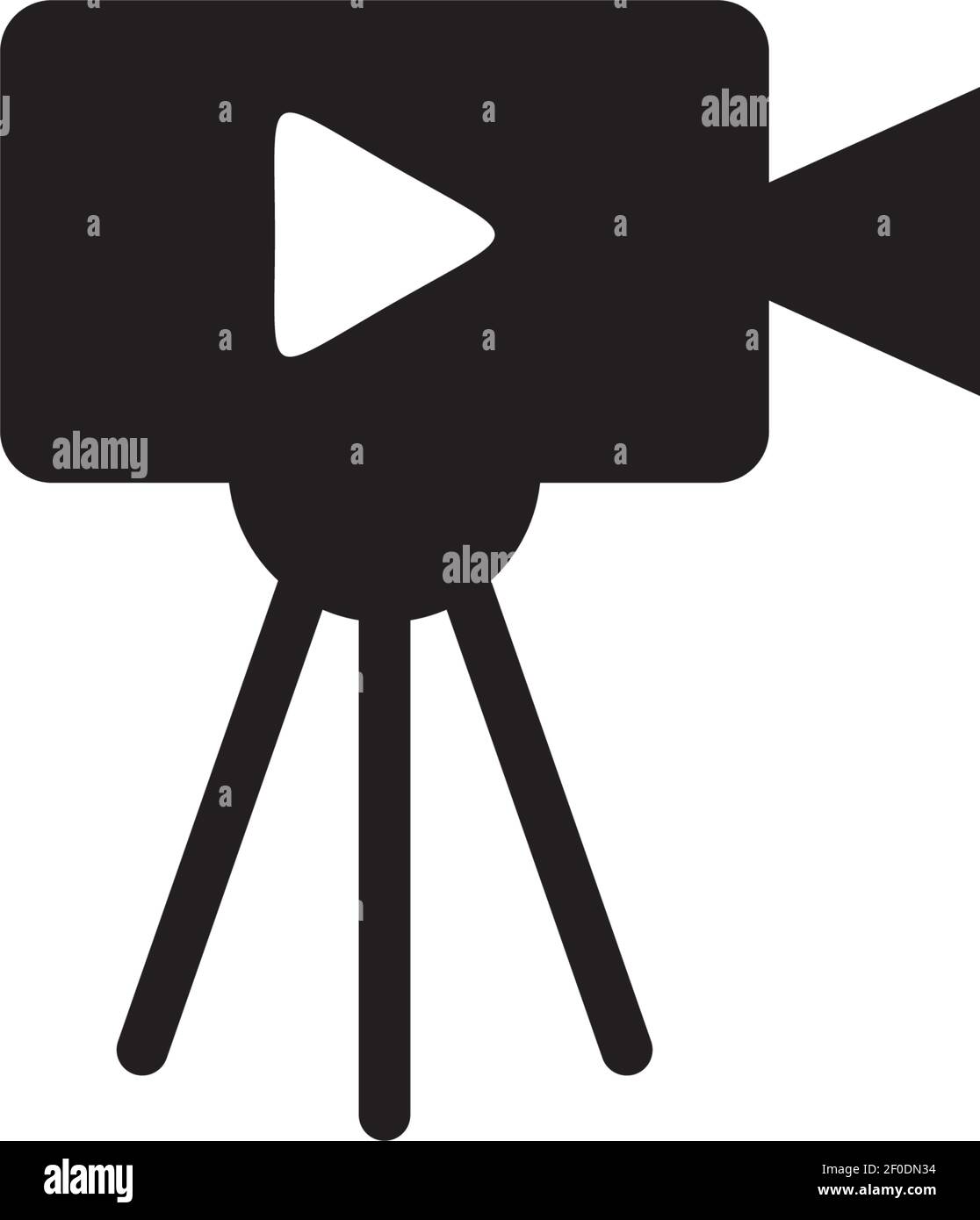 Design du logo du réalisateur modèle vectoriel inspiraiton Illustration de Vecteur