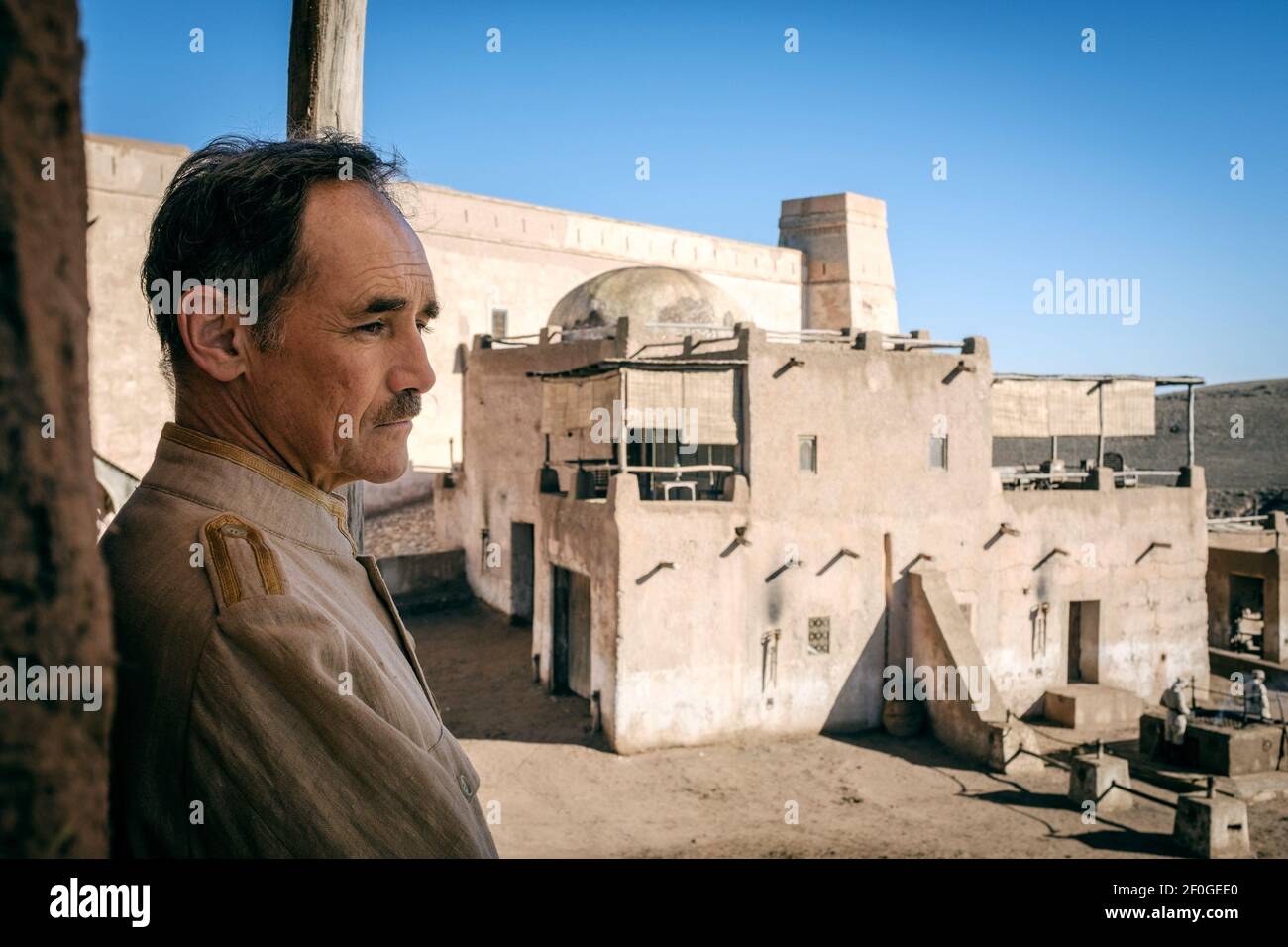 MARK RYLANCE, EN ATTENTE DES BARBARES, 2019 Banque D'Images