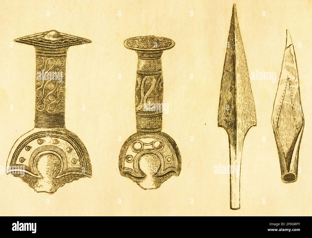 Pointe De Flèche Scythe – Âge Du Bronze Final / Début âge Du Fer – Objet De Collection