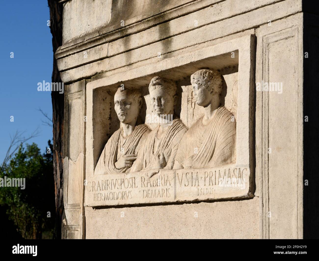 Rome. Italie. Via Appia Antica (voie Appienne), ancienne tombe romaine du Rabiri (Tomba dei Rabiri). Banque D'Images